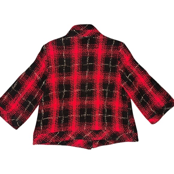 Vintage Erin London Plaid Tweed Blazer - Size Large - Picture 2 of 6